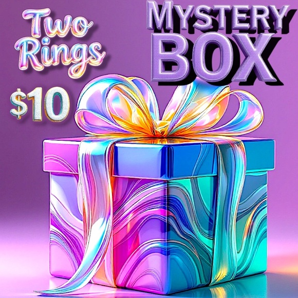 Exclusively Fancy Jewelry - Two Silver Rings - Mystery Box - women’s Rings - 2 for $10 NWT - Sale